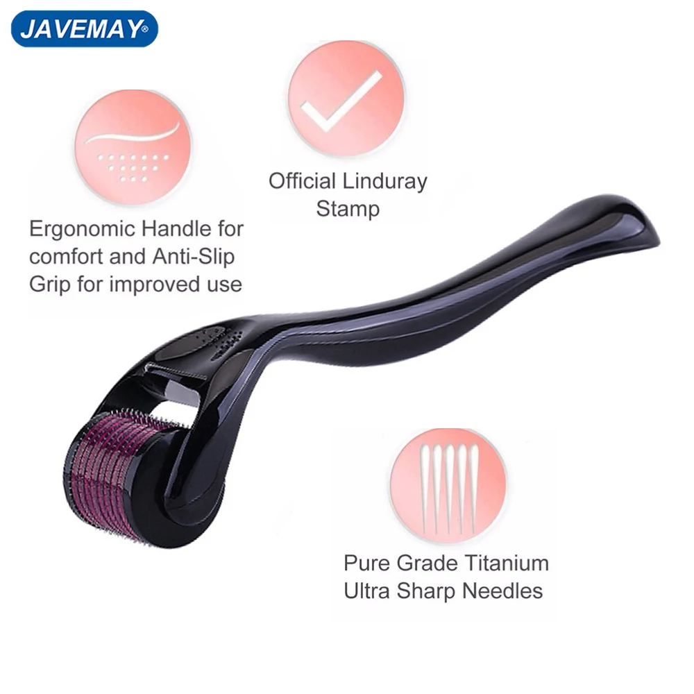 Micro Ago 540 Rullo Derma Roller Dermaroller Titanio Ricrescita Dei Capelli Crescita Della Barba Trattamento Anti Perdita Di Capelli Diradamento Reced