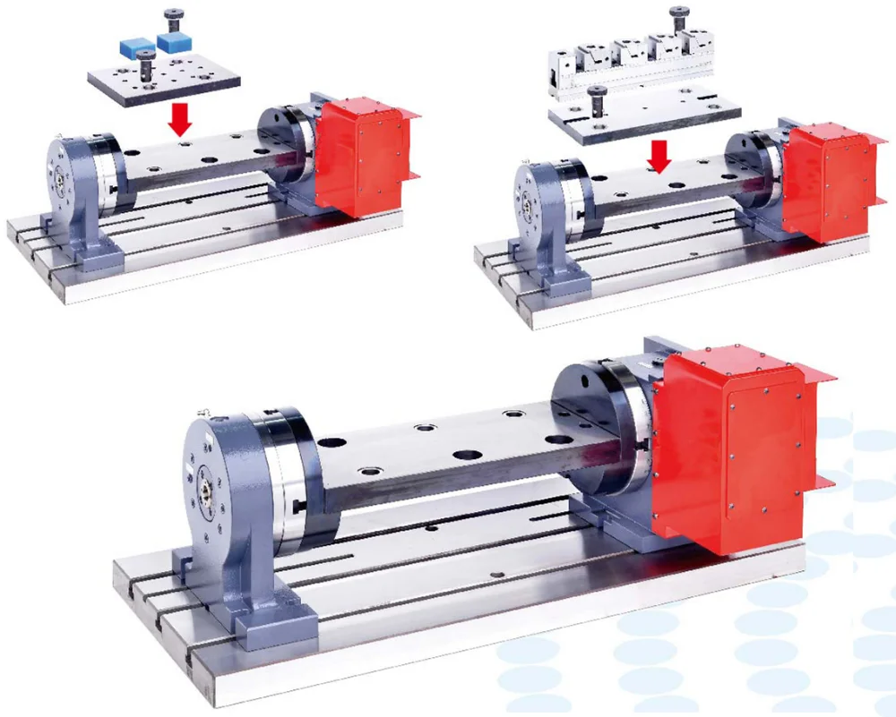 

Quick change type vise with the 4th axis