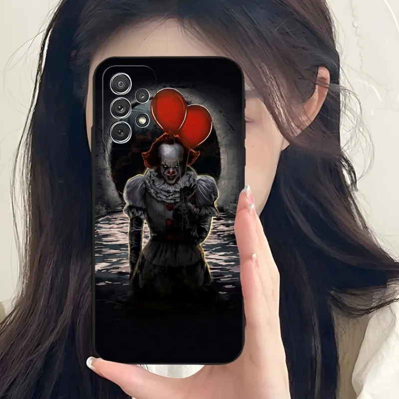 Чехол Pennywise для телефона с ужасом клоуна Samsung A34 A24 A54 A14 A23 A33 A13 A21 A71 A31 A22 A53 A52 A73 A32 A50 A20