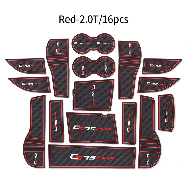 

Автомобильный противоскользящий коврик со слотом для ворот для Changan CS75 PLUS 2019, нескользящая дверная подставка, водонепроницаемые внутренние декоративные аксессуары