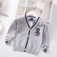 autumn baby boys sweater toddler boys v neck jumper knitwear long sleeve cotton cardigans children clothes kids sweater coat