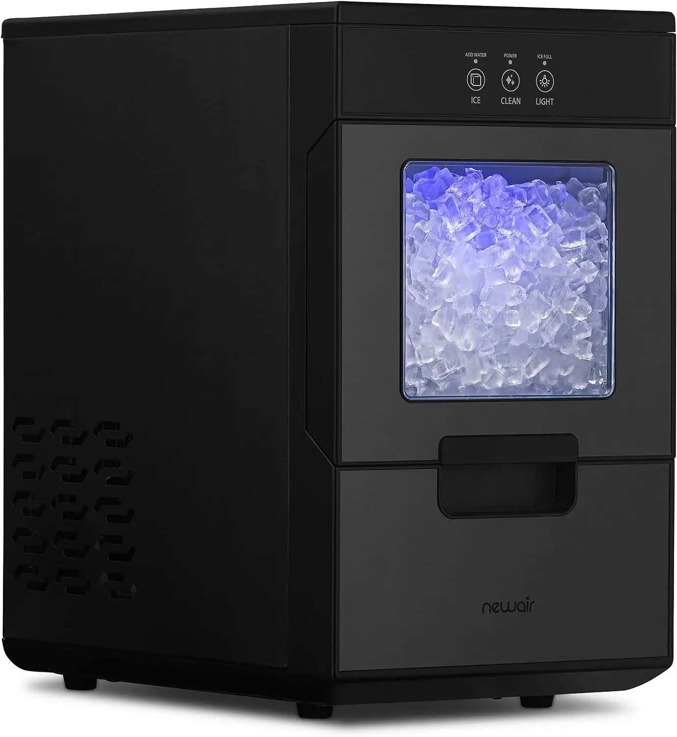 

44lb. Nugget Countertop Ice Maker with Self-Cleaning Function, Refillable Water Tank, Perfect for Kitchens, Offices, Home Coffee