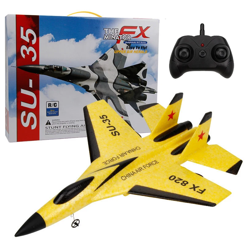 

SU35 FX-620 FX820 Glider RC Airplane Hand Throwing EPP Foam Aircraft Electric 2.4G Remote Control RC Plane Toys For Children