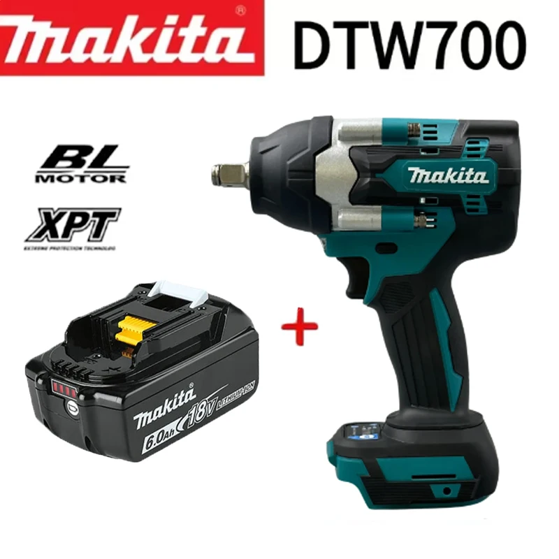 Makita DTW700 1800 Нм бесщеточный электрический беспроводной ударный гайковерт с