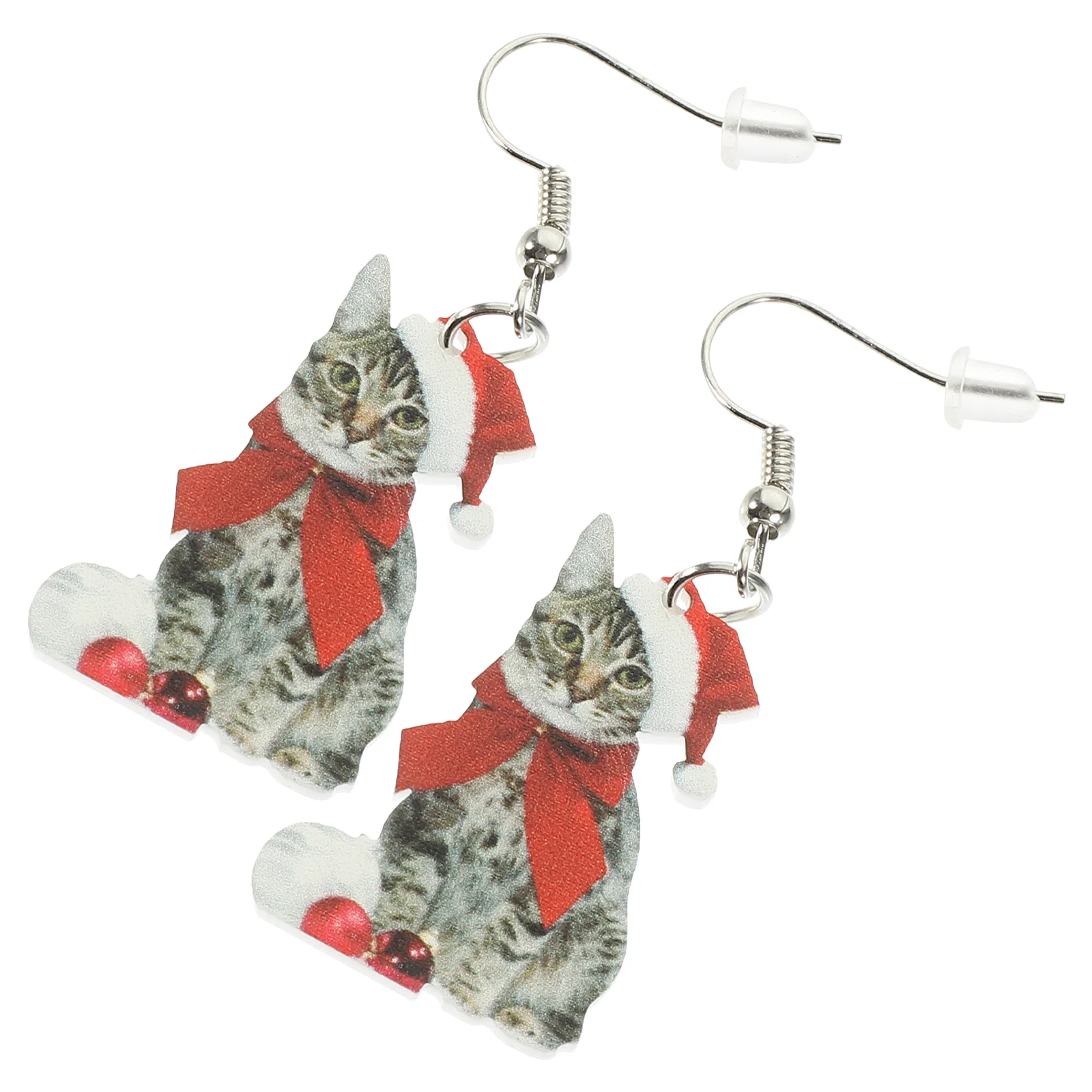 Серьги с изображением кота ювелирные изделия серьги рождественский аксессуар