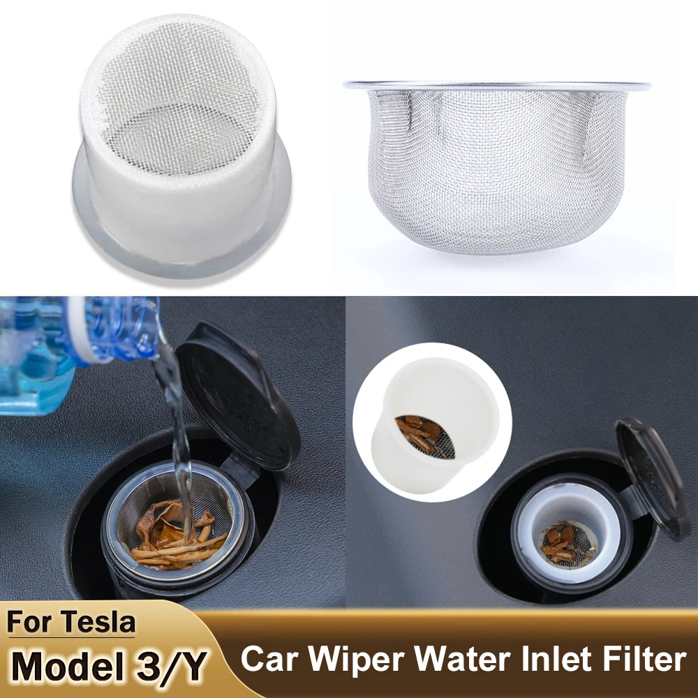 

For Tesla Model 3 Y 2021 Car Windshield Fluid Reservoir Wiper Water Inlet Filter Auto parts modification Accessories