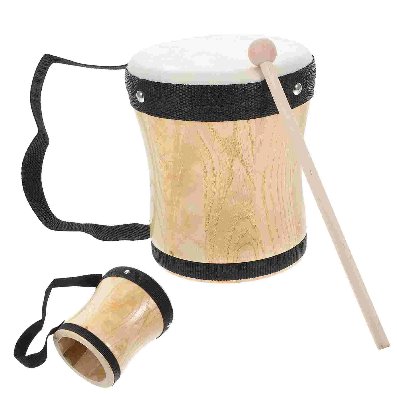 

Drum Musical Drums Kids Percussion Instrumentwooden Toys Toddler Instruments Bass Children Beginner Club Rhythm Toybongos Wood