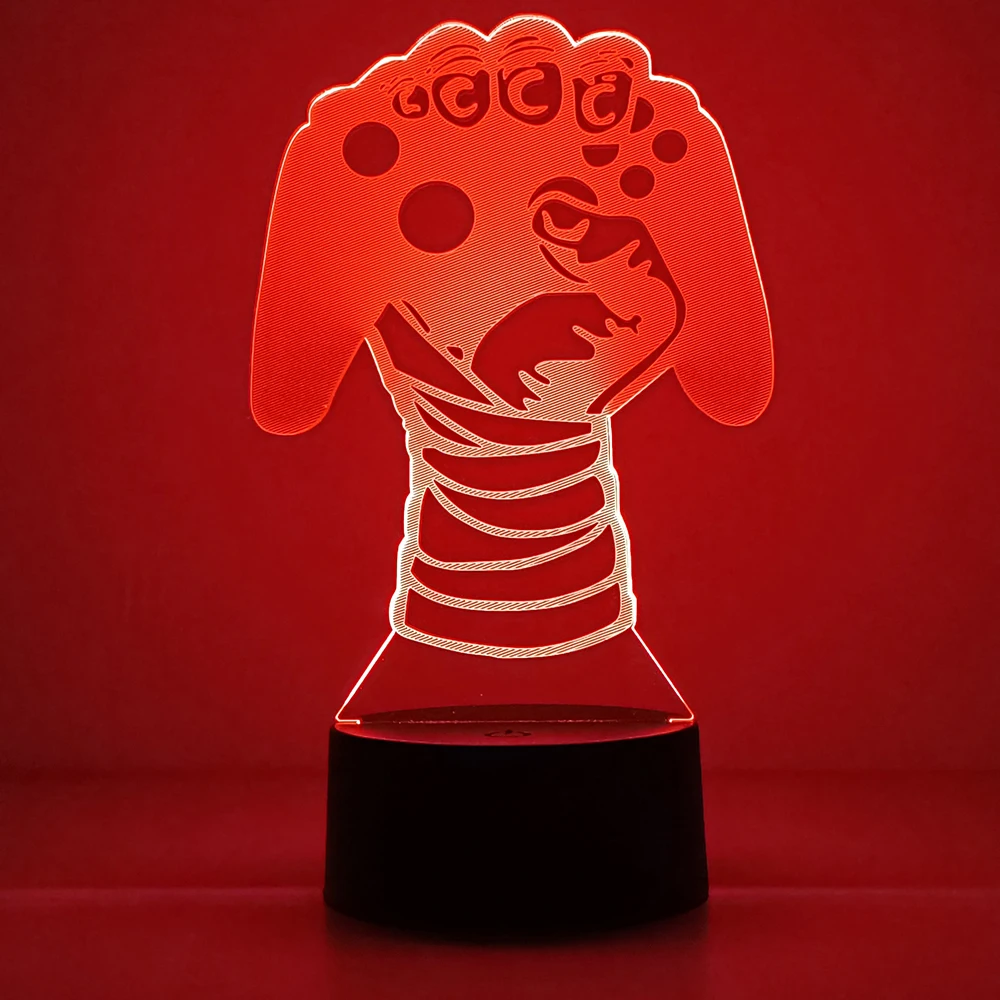 3d Иллюзия Геймпад Светодиодный Ночник Детская Комната Декоративная Лампа Декор