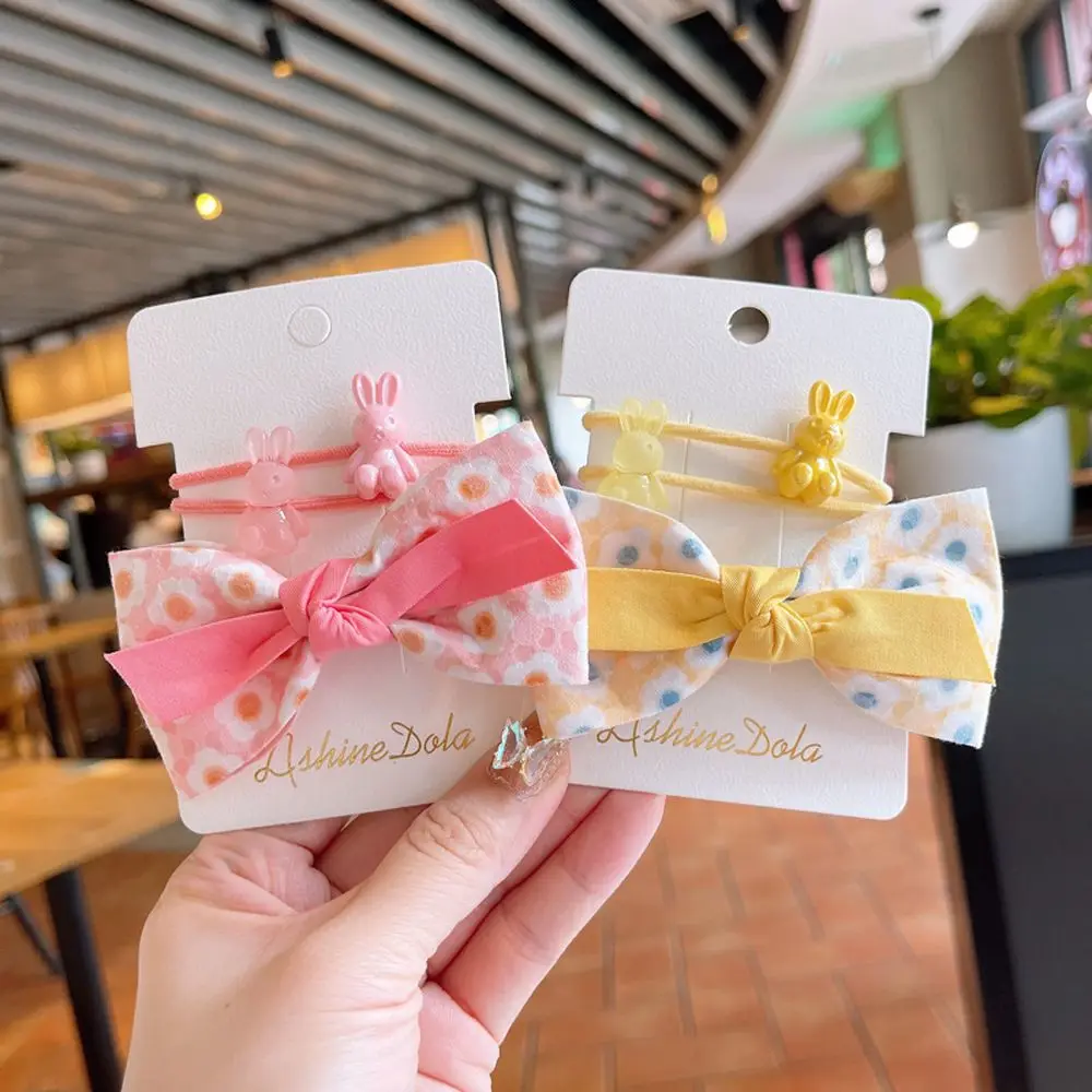 

Hair Grip Girls Barrettes 3D Rabbit Hair Ring Children Bow Hairpins Kids Cartoon Hair Rope Bowknot Hair Clip