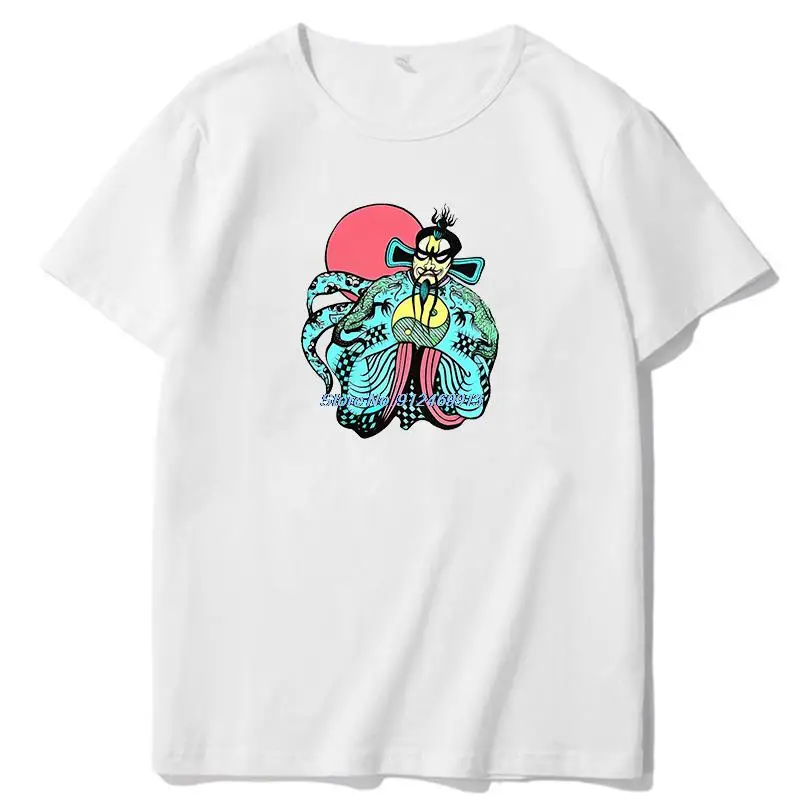 

Футболка мужская оверсайз с принтом Фу Манчу Курта Расселла, топ с графическим принтом, уличная одежда в стиле Харадзюку, на лето