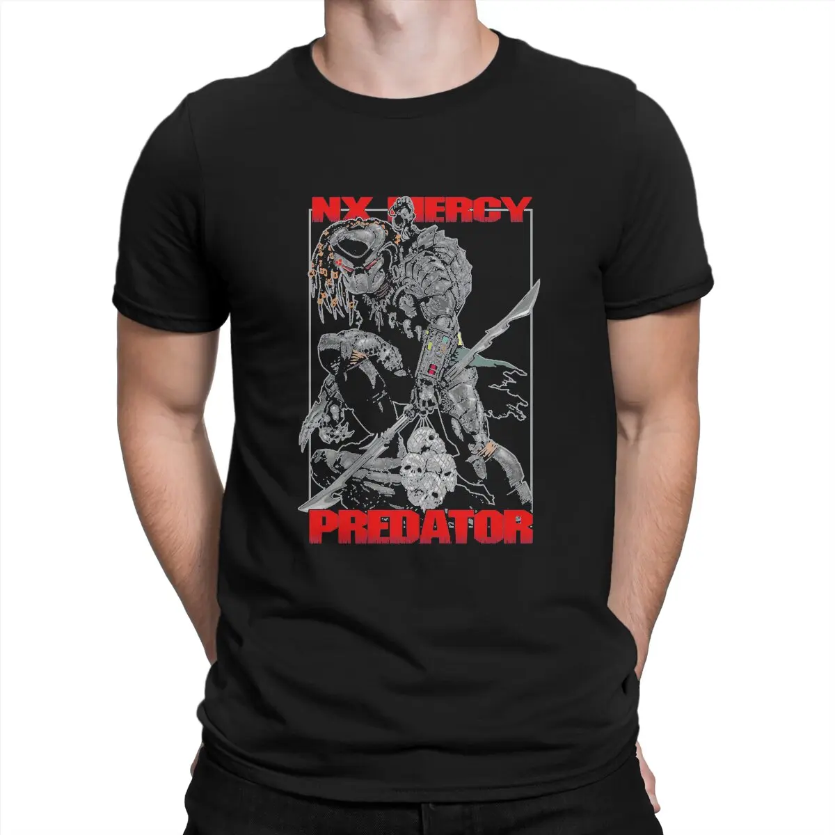 

Aliens VS Predator Game Men's TShirt Concrete Jungle Distinctive T Shirt Original Sweatshirts New Trend