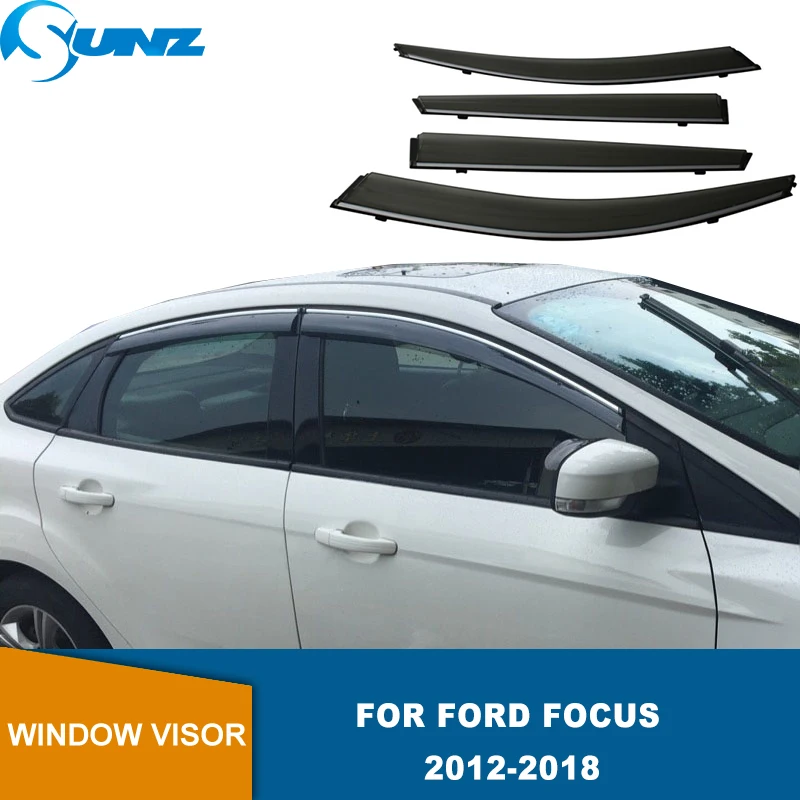 

Window Visor For Ford Focus 3 MK3 Sedan Hatchback 2012 2013 2014 2015 2016 2017 2018 Wind Rain Sun Guard Deflector Vent Shade