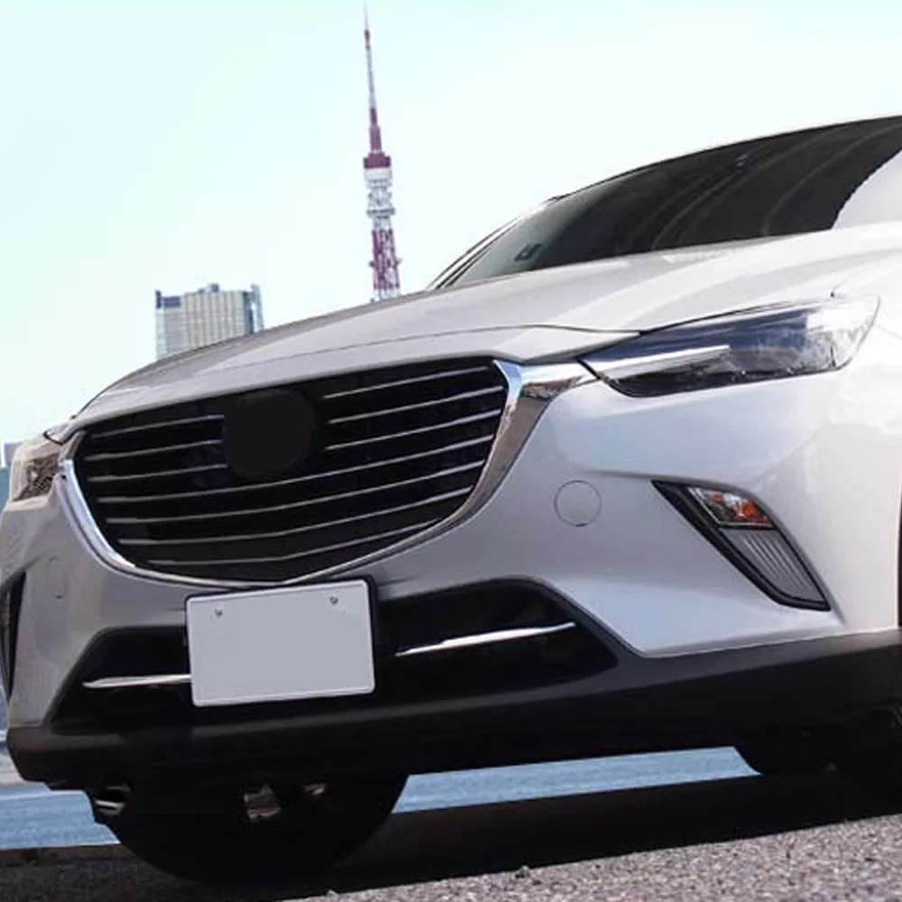 Для Mazda CX-3 CX3 2017 2018 2019 2020 2021 2022 автомобильный Стайлинг крышка отделка Передняя