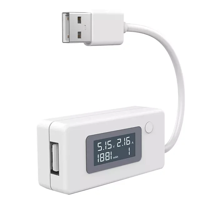 

Mini LCD Phone USB Current Voltage Meter Tester Mobile Power Charger Capacity Detector Monitor Voltmeter Ammeter