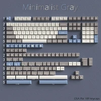 g mky osa retro gray keycap pbt double shot keycap for cherry mx switch keycaps for wired usb mechanical gaming keyboard