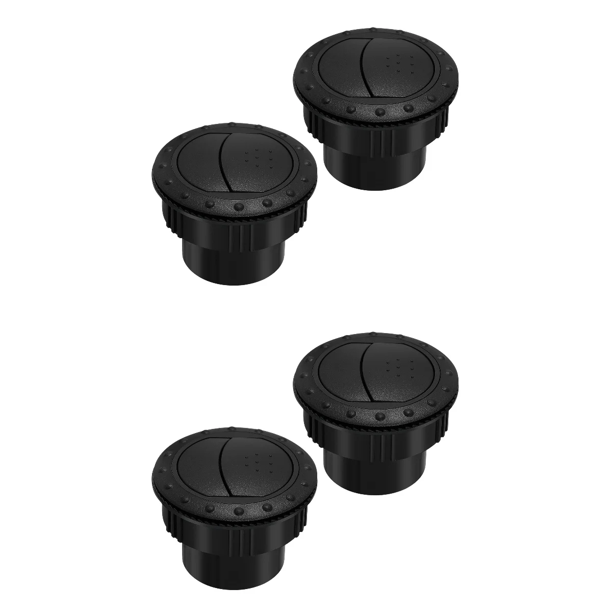 

2 Count Brass Knob Car Exhaust Vent Grille Air Conditioner Conditioning Outlet Parts Dashboard