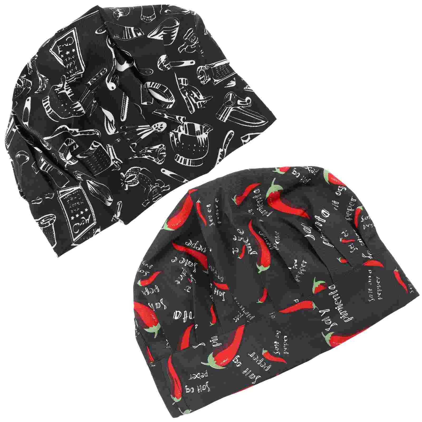 Поварская шапка 2 шт. головные повязки рабочие дышащие защитные мужские