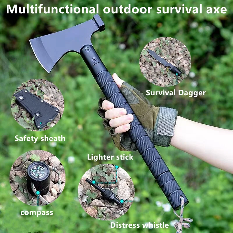 

Creative Outdoor Multifunctional Small Axe Camping Portable Combination Tool Home Emergency Repair Axe Bottle Opener Wrench Sel