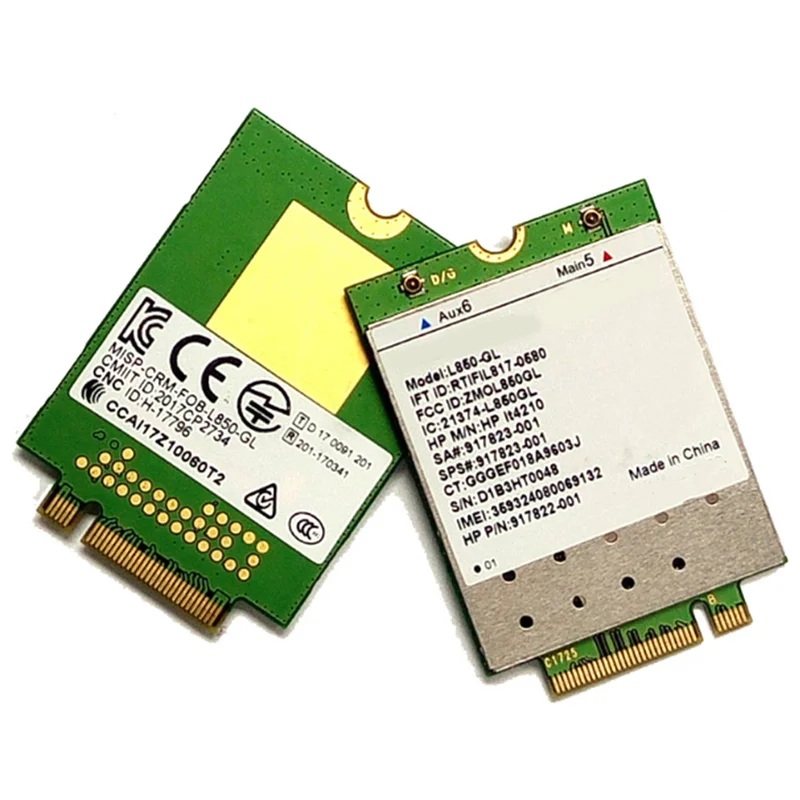 B27B 5X L850-GL LT4210 FDD-LTE TDD-LTE Модуль карты 4G SPS, 917823-001 для ноутбука 430 440 450 G5 (art.: 3920d180e02ef) - 3920d180e02ef