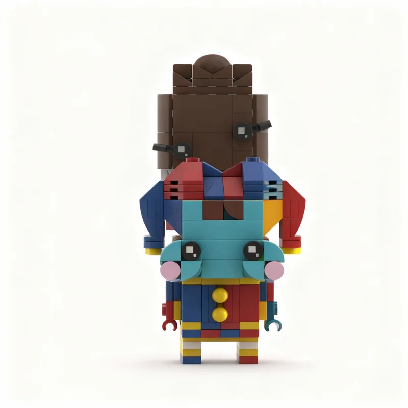 Набор строительных блоков MOC Queenie Brickhead Amazing Digital Circus, 133 детали, креативный конструктор XL, подарок для энтузиастов (art.: 3920dc0d66874) - 3920dc0d66874