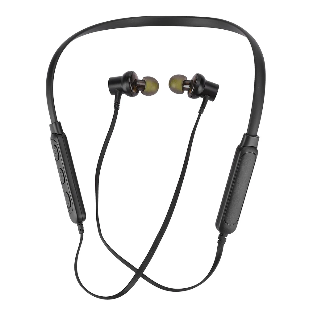 

Neckband Magnetic Attraction Sports Bluetooth Headset 4.2 Double Moving Coil Wireless Headphone