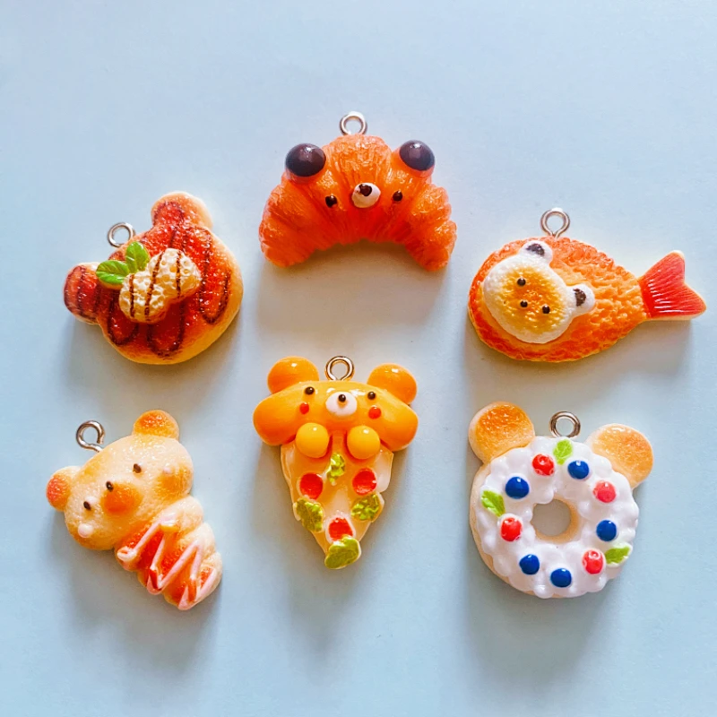 10 шт. подвески в виде медведя кота рыбок