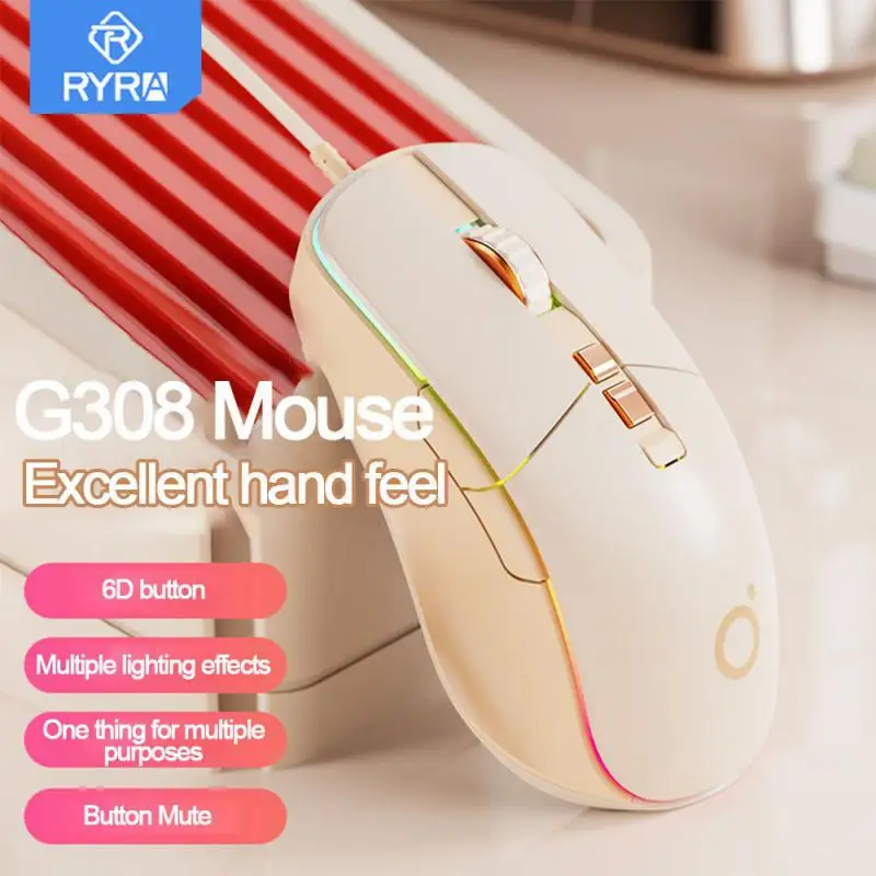 Оптическая Бесшумная компьютерная мышь, 5 кнопок, 7200DPI