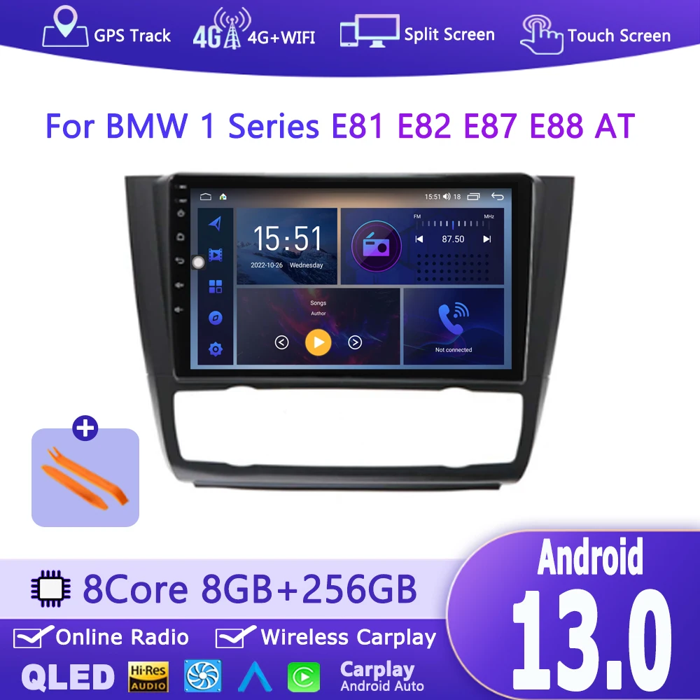 

Android 13 Car Radio For BMW 1 Series E81 E82 E87 E88 AT 2004 - 2012 Multimedia Video Player Stereo GPS Carplay Autoradio