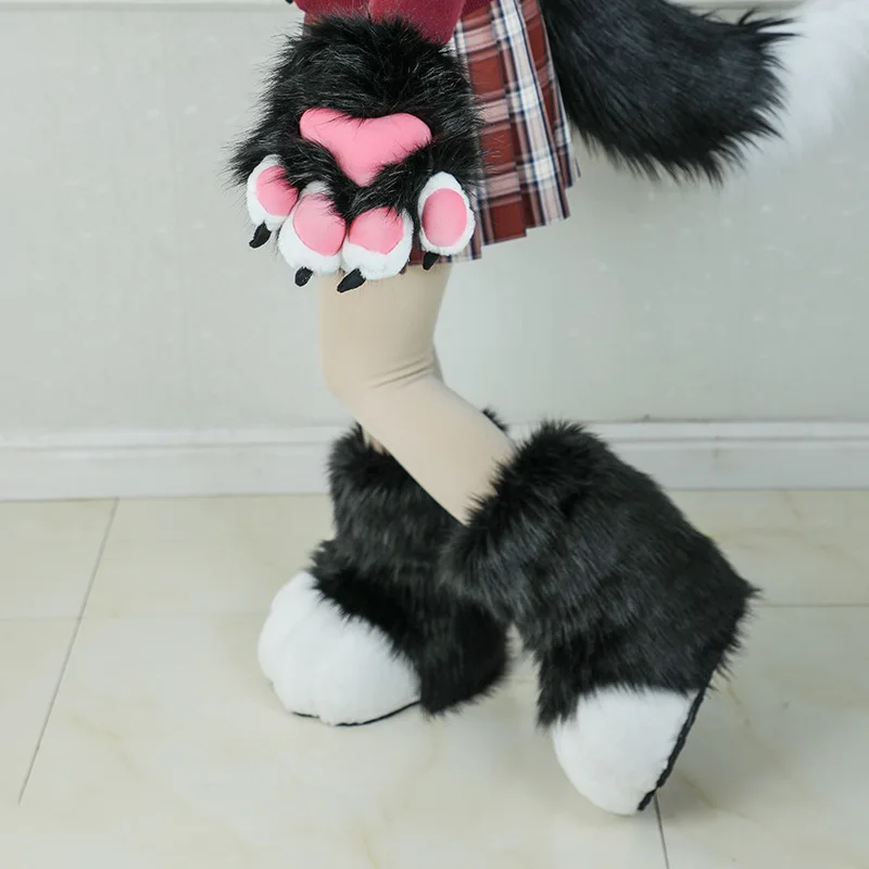 Anime Handmade Plush Claws Cosplay Props Fursuit Animal Accessories Outdoor Animal Feet Stage Performance Props Various