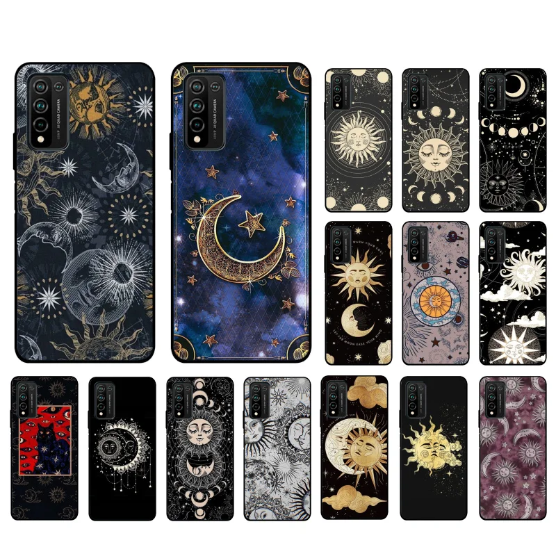 

Sun Moon Witches Moon Tarot Phone Case for Huawei Honor 50 10X Lite 20 7A 7C 8X 9X Pro 9A 8A 8S 9S 10i 20S 20lite 7X 10 lite