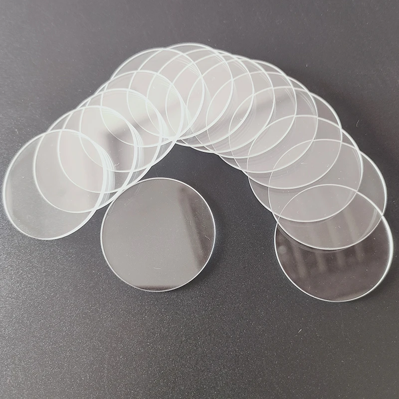 Фонарик налобный с прозрачной плоской стеклянной линзой диаметр