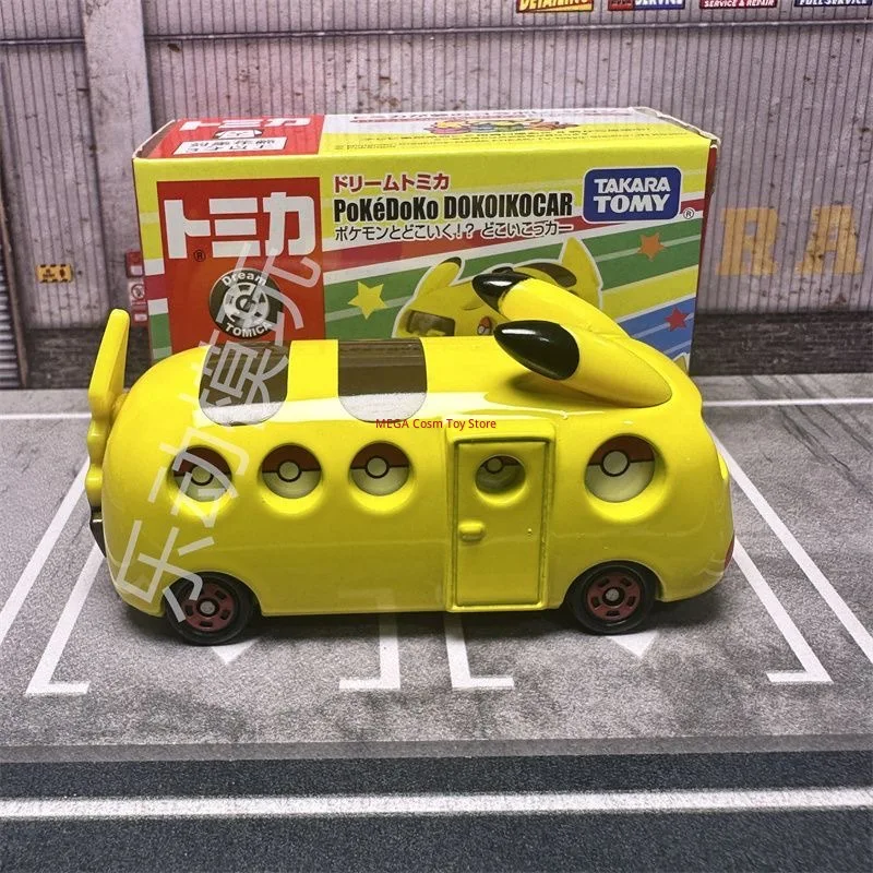 Фото Оригинальный коллекционный мини-автомобиль Takara Tomy Dream Tomica No.151 Pikachu Pokedoko Dokoikocar, литой под давлением, из сплава, игрушка-подарок №4