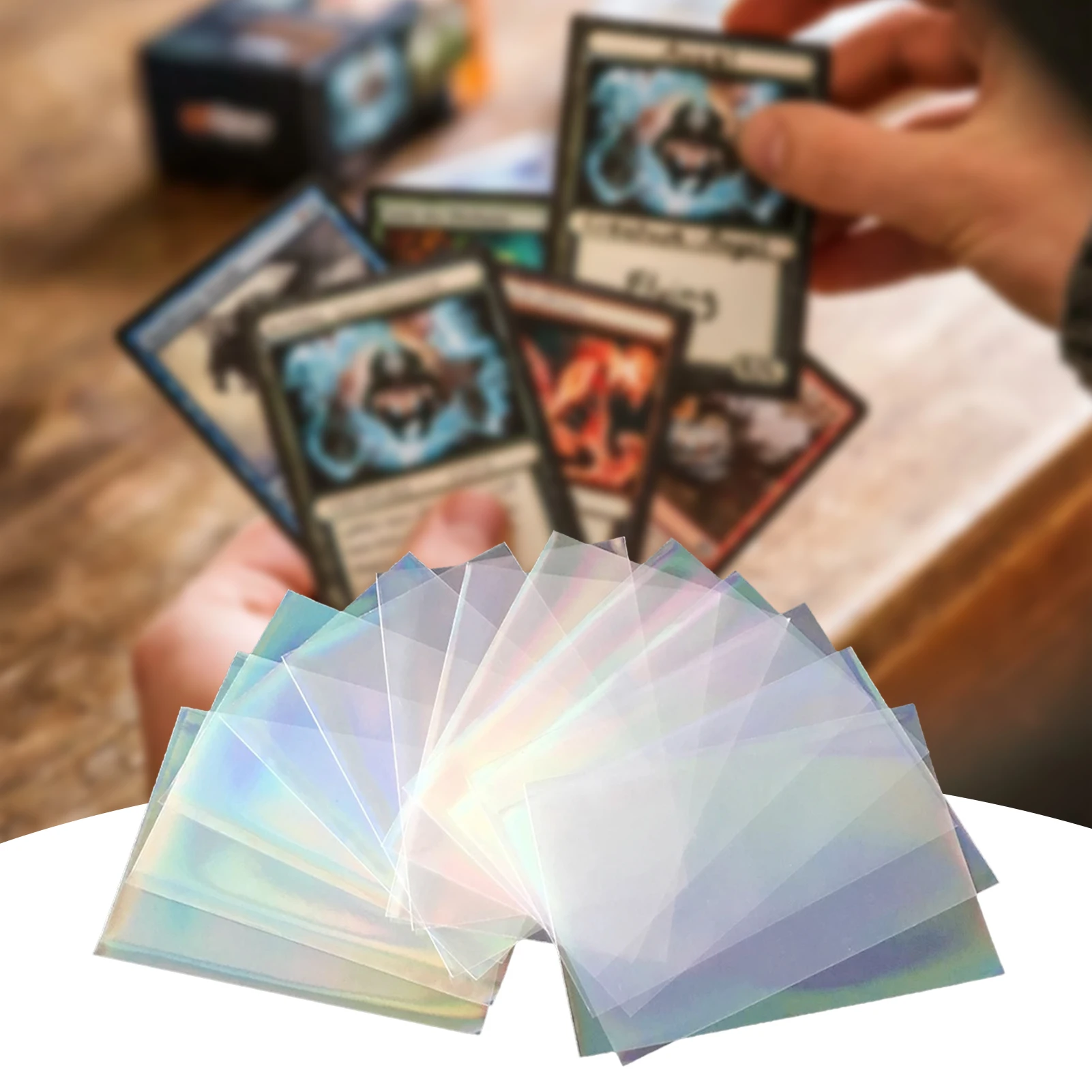 Trading Card Sleeves Hard Clear PP Protectors For Photo Pages Cards Postcard Baseball Game | Спорт и развлечения