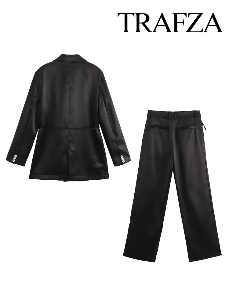 Женский костюм из 2 предметов TRAFZA повседневный вертикальный кардиган с двумя