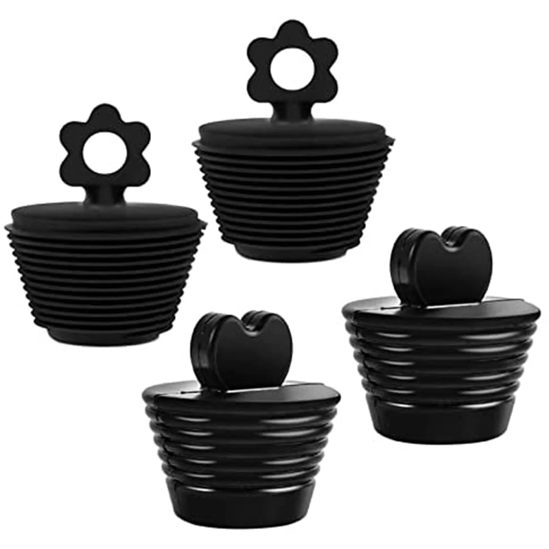 

Bathtub Stopper, 4Pcs Universal Tub Stopper, Silicone Bathtub Stoppers Bathtub Drain Plug, Suitable For Sink Drain