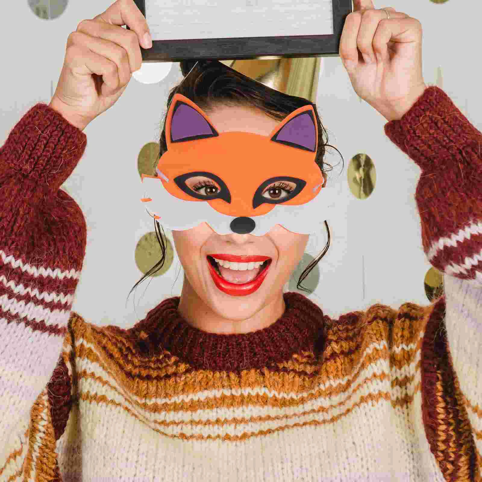 

4Pcs Animal Decorative Cosplay Mask Funny Halloween Masks Decoration