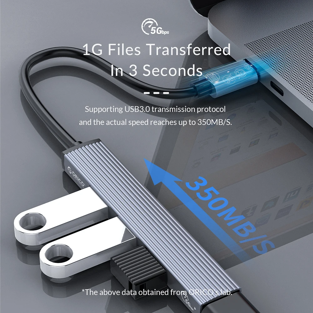Концентратор Type-C К USB 3.0 4-портовый 3.0/2.0