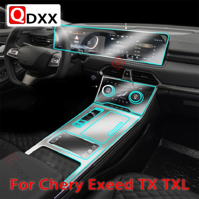 

For Chery Exeed TX TXL 2021-2022 Car Interior Center Console Transparent TPU Protective Film Anti-scratch Accessories RHD LHD