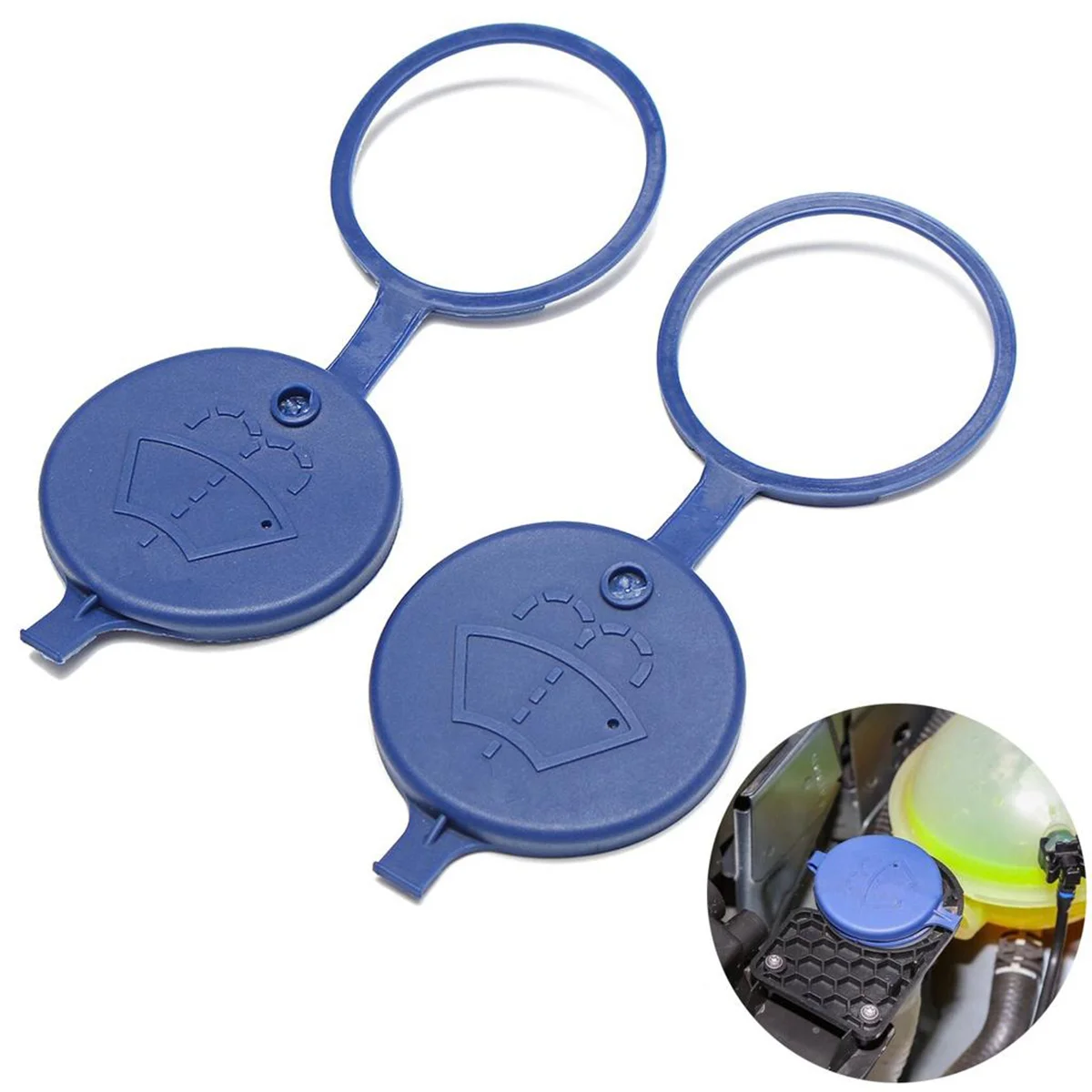 

2Pcs Windshield Wiper Washer Fluid Reservoir Tank Bottle for