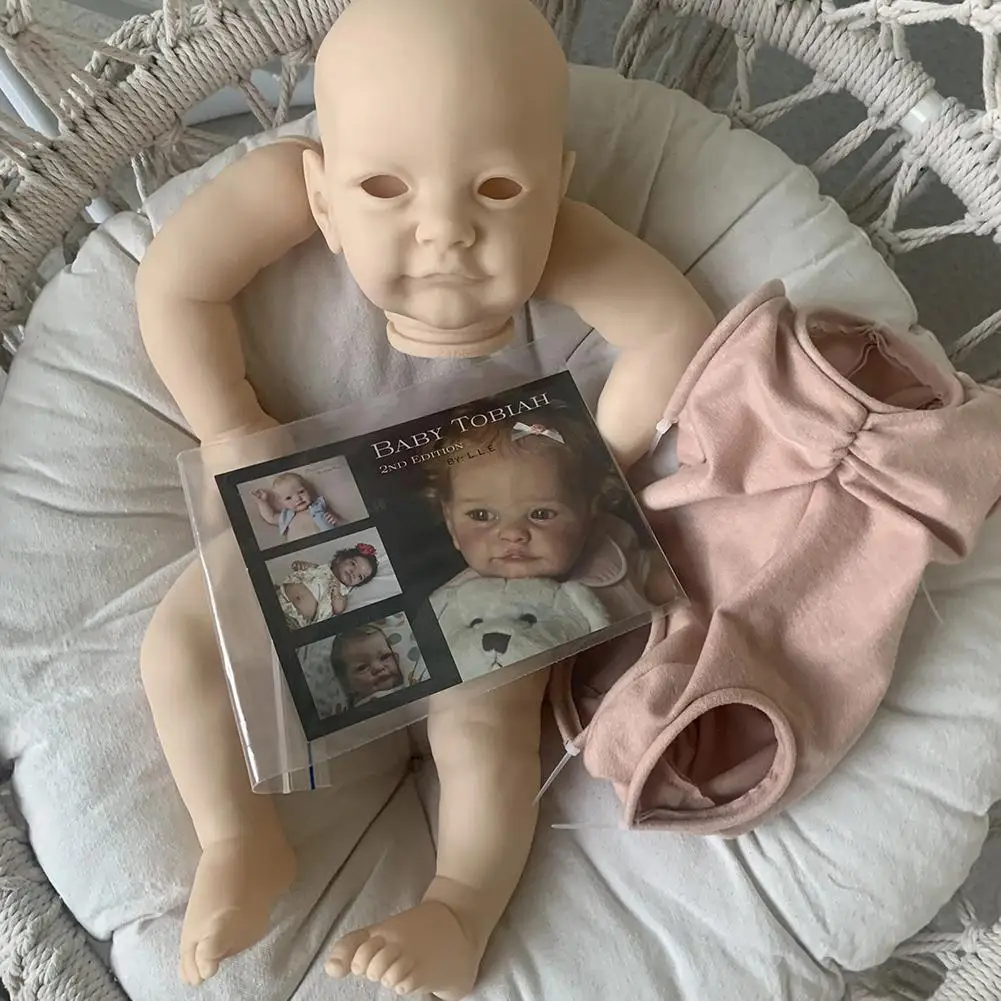 

23inch Original Size Tobiah With Coa Reborn Kit Parts Unfinished Baby Lifesize V3k2