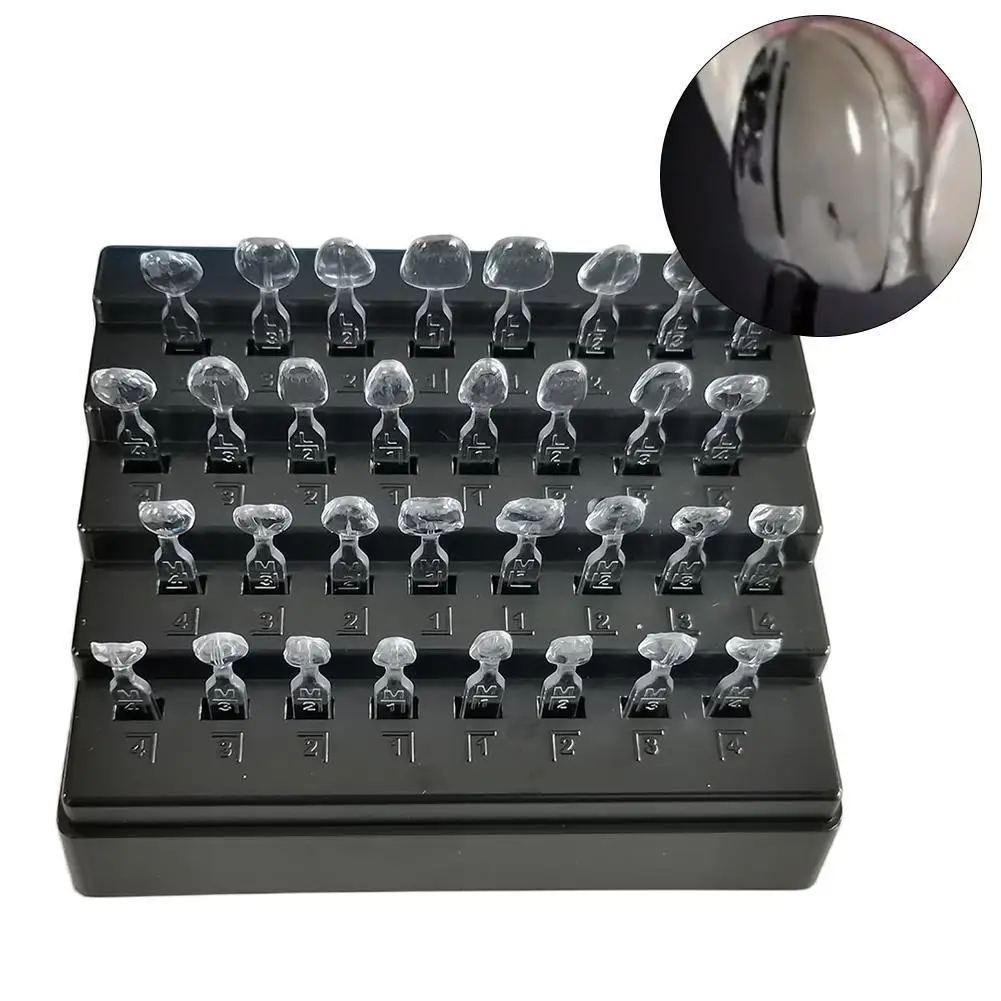 

32pcs/set Dental Dental Veneer Aesthetic Mold Autoclave Composite Front Teeth Quick Whitening Tool Dental Accessories