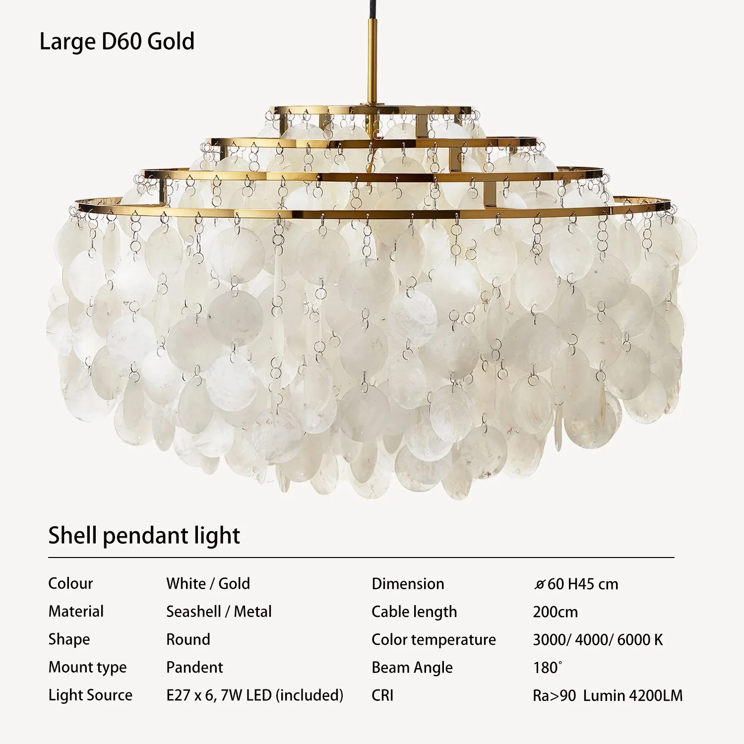 

Подвесной светильник Coquillage CAREN