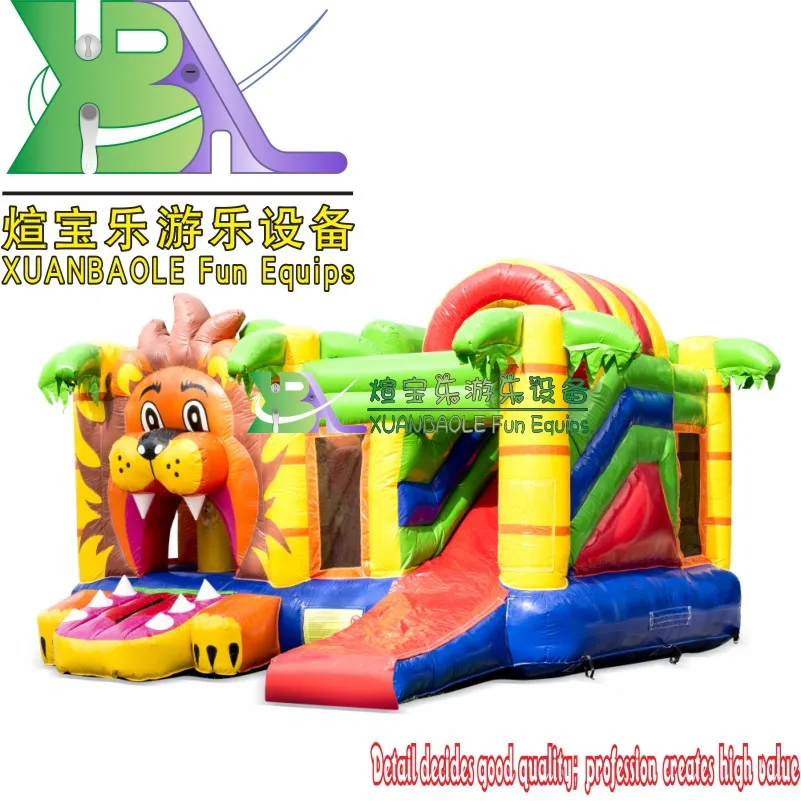 Надувной игровой замок с тигром