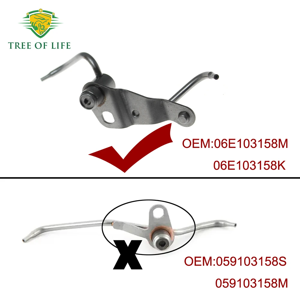 Фото 3X форсунки охлаждения поршней для AUDI Q7 4L 3.0T 2005+ Volkswagen Touareg 7P NF CGEA 3.0 TFSI 2012+ 06E103158N 06E103158B №2
