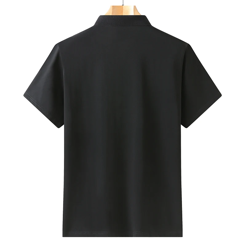 Рубашка-поло мужская с коротким рукавом деловой брендовый топ свободного покроя