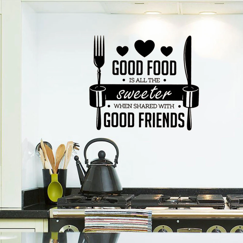 Виниловые настенные наклейки милая зеленая ложка фотообои для кухни ресторана