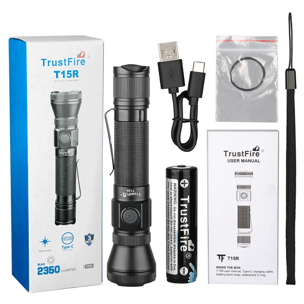 

Тактический фонарь Trustfire T15R 2350 люмен