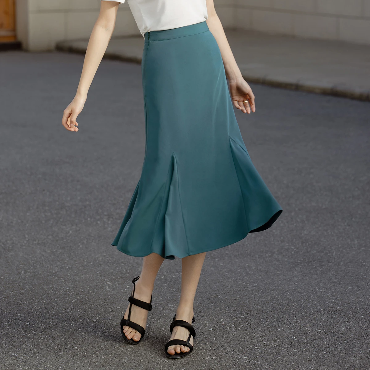 INMAN Повседневная Весенняя женская юбка Элегантная классическая плиссированная