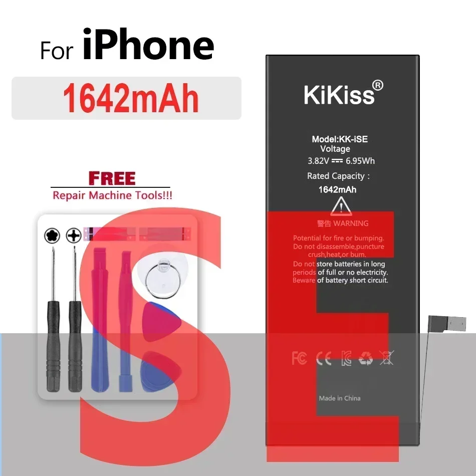 Аккумулятор для телефона для IPhone 6S 7 8 6 Plus 5S 5 SE 6SP 7P 8P 6P Сменная батарея большой емкости