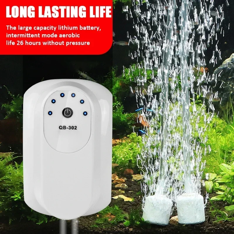 Бытовой перезаряжаемый кислородный насос аквариумная рыболовная и Рыболовная